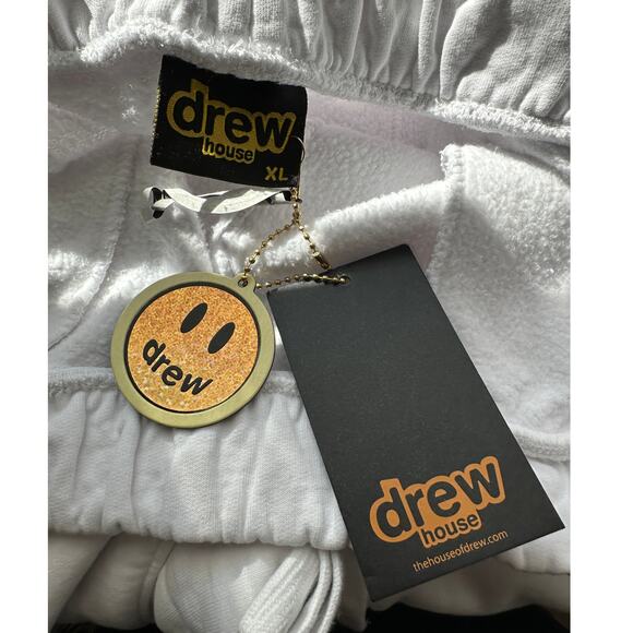 NWT Drew House Secret Sweatpant White Men’s XL Drawstring Elastic Hem - Picture 8 of 12